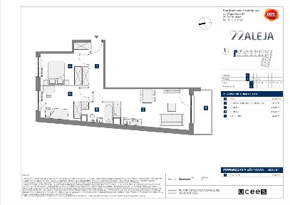 3-pokojowe mieszkanie 56m2 + balkon