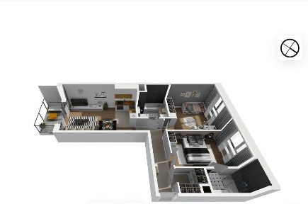 3 rooms with master bedroom | apartment standard | no commission