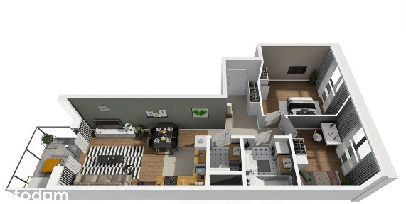 Apartment standard - 3 rooms - New Investment in Mokotów-no commission