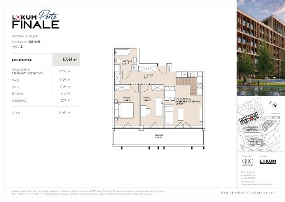 3-pokojowe mieszkanie 55m2 + balkon Bezpośrednio