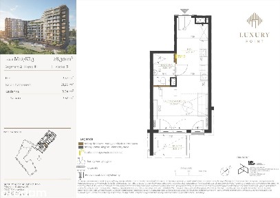 1-pokojowe mieszkanie 28m2 + balkon Bezpośrednio