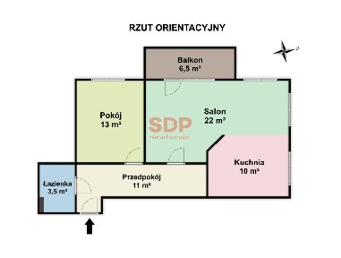 Komfortowe 2 pokoje na Partynicach. Duży balkon, winda z poziomu zero