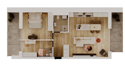 Przestronny apartament | 2 balkony | cicha okolica
