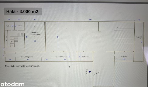 HALA produkcyjno-magazynowa koło Portu w Gdańsku Cedry Wielkie 3000 m2