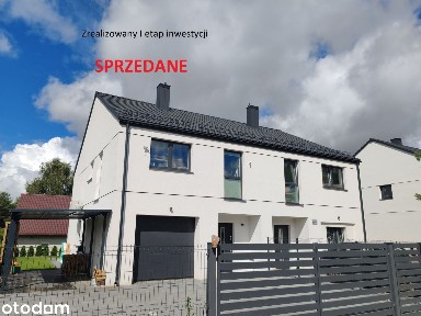 Nowoczesny dom w zabudowie bliźniaczej - Gościcino (Zybertowo)