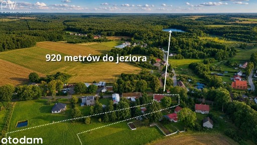 Siedlisko z dużą działką 1km od jeziora