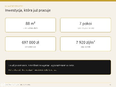 Gotowiec inwestycyjny | 7 pokoi | działający najem | ROI 9,04%