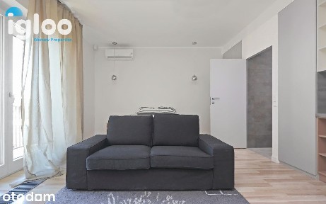 Studio w inwestycji Qbik z klimatyzacją i balkonem