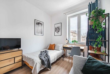 Grzegórzki | Wesoła | kwalerka 22m2 z widokiem | 7 min od Centrum | bezczynszowe | EN
