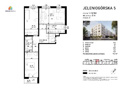 Jeleniogórska 5 | mieszkanie 3-pok. | B-14