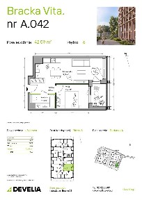 2-pokojowe mieszkanie 42m2 + taras Bezpośrednio