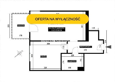 Zadbane 38 m² z balkonem | Piaski Wielkie