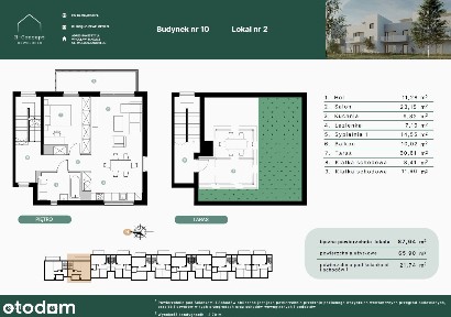 Dom w szeregu | 4 pokoje | ogród i taras na dachu | 0% prowizji