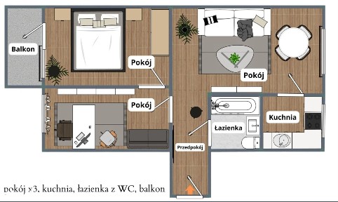 okazja! Mieszkanie 56,5 m² - Mysłowice, ul. Armii Krajowej 32B