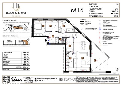4-pokojowe mieszkanie 88m2 + balkon Bezpośrednio