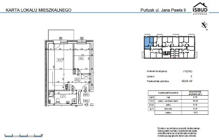 Nowe mieszkanie 40,64 m² - osiedle Od Nova, Pułtusk