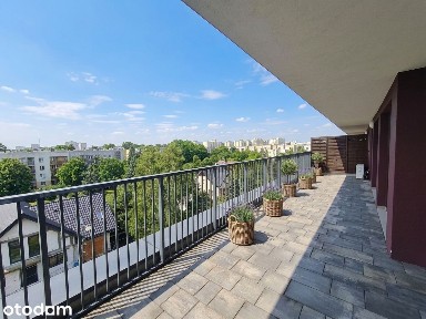 Białołęka: Apartament 105 m², taras 160 m² panorama, winda - nowe bud.