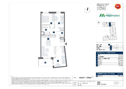 4-pokojowe mieszkanie 66m2 + loggia