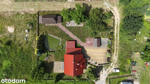 Dom piętrowy z oczkiem wodnym*dz. o pow. 1600m2*Ruda*