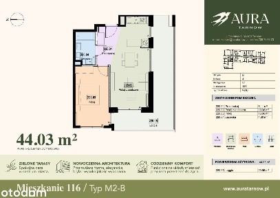 2-pokojowe mieszkanie 42m2 + loggia Bez Prowizji