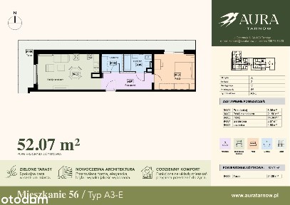 2-pokojowe mieszkanie 44m2 + loggia