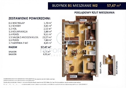 Ostatnie mieszkanie/2 balkony/3 km od Centrum