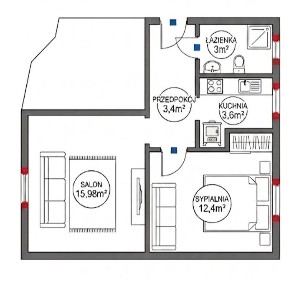 Obniżka ceny‼️ Mieszkanie na sprzedaż 39m2 na PARTERZE + garaż, działka 5ar, ogródek. KARÓW gmina. Niechlów