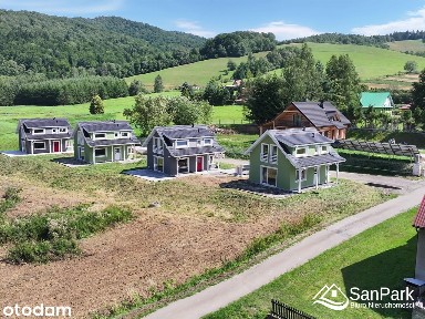 Nowy dom całoroczny 70 m² bezpośrednio nad Solinką
