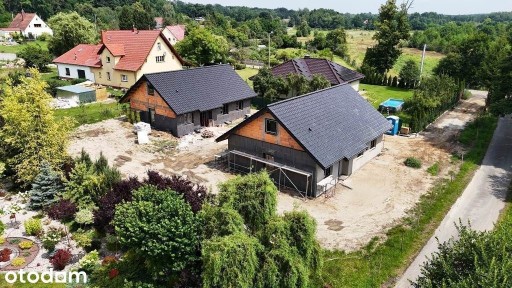 Dom w budowie,98m2,4pokoje,poddasze,5ar,Osadnicza
