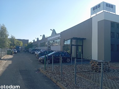 Obiekt produkcyjno- magazynowy z częścią biurową, parking.