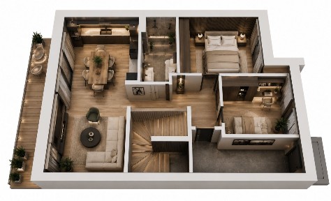 LIPOWA | 3 POKOJE 58,80 m² | TARAS | PANORAMA GÓR