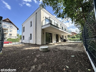 Stan deweloperski + gładź, ogród 83m², bez czynszu, przy parku Duchack