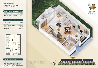 4-pokojowy dom 61m2 Bez Prowizji
