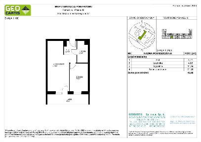 2-pokojowe mieszkanie 42m2 + loggia