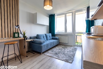 BALKON, blisko metra, przytulne STUDIO obok PARKU