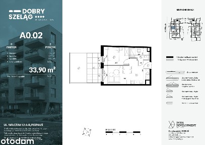 2-pokojowe mieszkanie 33m2 + ogródek Bez Prowizji