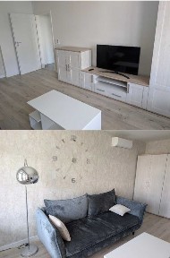 Nowoczesne mieszkanie w centrum Raciborza (4 pomieszczenia). Klimatyzacja, dwa pokojowe + łazienka i kuchnia / piwnica 56m2