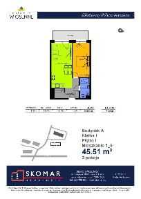 2-pokojowe mieszkanie 45m2 Bezpośrednio