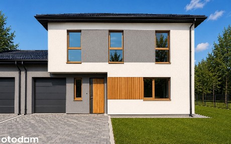 Dom z garażem 132 m², działka 500 m², 5 pokoi, pompa ciepła