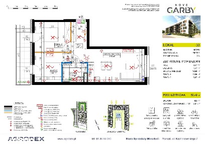 3-pokojowe mieszkanie 50m2 + balkon Bezpośrednio