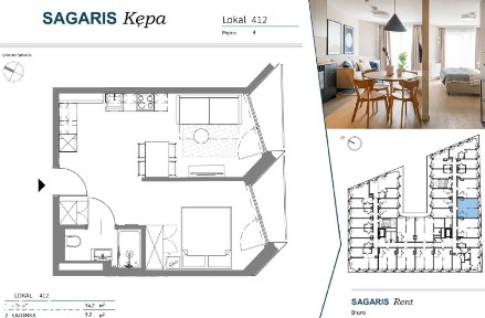 Nowoczesny apartament na Kępie Mieszczańskiej | Mieszkanie 412