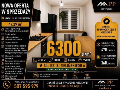 Parter, pokój z kuchnią 47,29 m2, super lokalizacja.