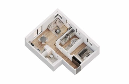 3 pokoje z dużym ogrodem 75 m² | TERCET Sztum | nad jeziorem