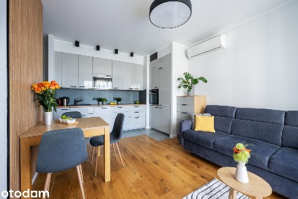 Nowoczesny trzypokojowy apartament przy Metrze Daszyńskiego