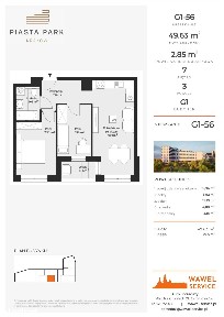 Piasta Park VI | mieszkanie 3-pok. | G1-56
