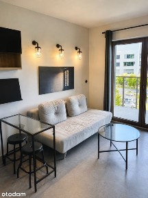 Studio z osobną sypialnią i z balkonem w centrum
