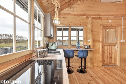 Dwa domki nad jeziorem | sauna i jacuzzi | działka 2300 m²
