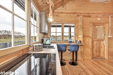 Dwa domki nad jeziorem | sauna i jacuzzi | działka 2300 m²