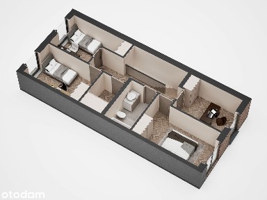ETAP I - BUD. 61 LOK. 2 SEGMENT Z GARAŻEM i OGRÓDEK +M.POSTOJOWE 67 M2