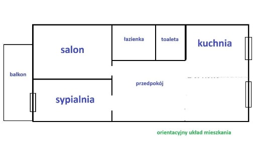 Osiedle Jagiełły, Julianów, mieszkanie z balkonem na I piętrze